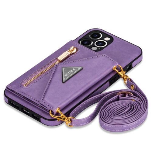 For iPhone 12 11 Pro Max XS SE 6s 7 8 Leather Wallet Card Holder Back Case Cover - Picture 27 of 48