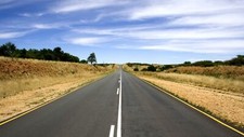 Landscape road nature Custom Gaming Mat Desk