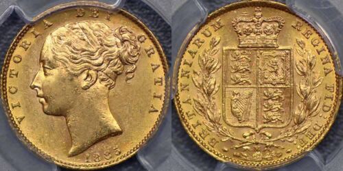 Australia 1885 Melbourne Shield Reverse Sovereign - PCGS MS62 - Picture 1 of 1