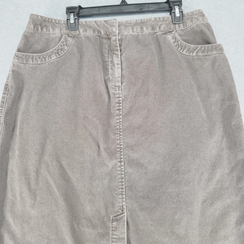 Maxi Falda Jill Pana Talla 14 Verde Oliva Elastizada Boho Bolsillos Clásicos Foto 2 de 4