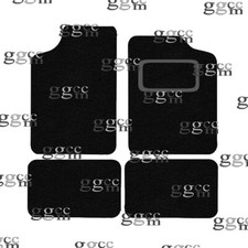 FITS RENAULT 5 1972 TO 1985 TAILORED BLACK CARPET CAR FLOOR MATS SET