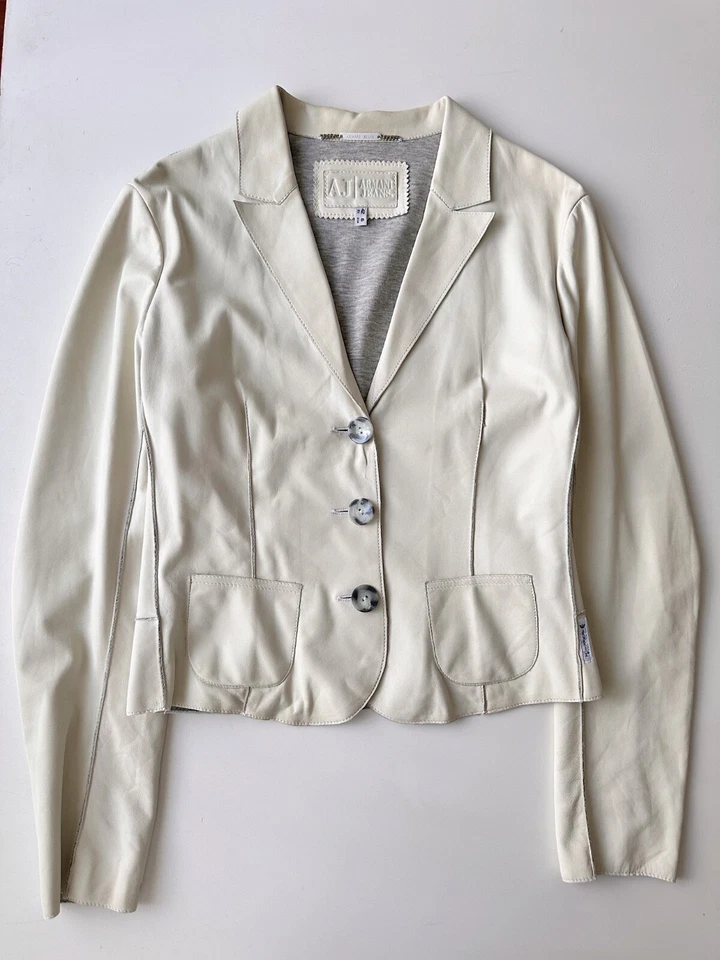 armani jeans chaqueta de cuero mujer S/42/6 Foto 2 de 4