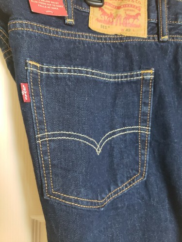 Levi's Men's 511 SLIM FIT Denim Shorts DARK WASH (Men's Size 42) NWT MSRP $50 - Picture 6 of 6