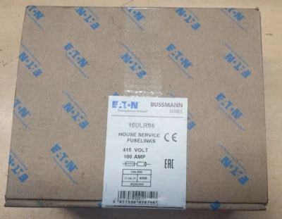 Eaton Bussmann Series 100LR85 House Service Fuselinks 100Amp Pack of 20