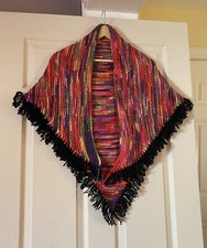 Hand Knitted Triangular Shawl / Wrap Oversize NEW