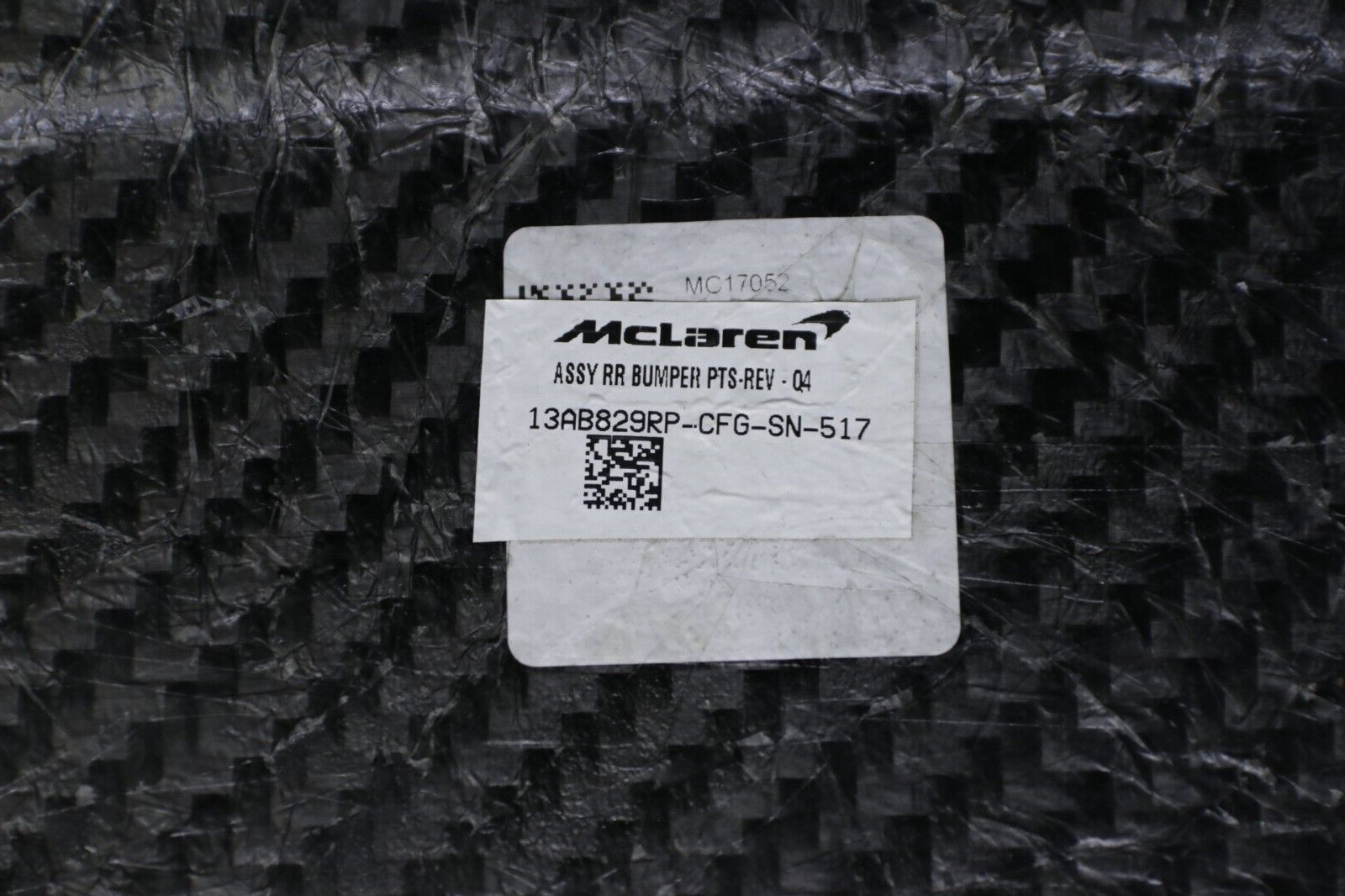McLaren 600LT Rear Carbon Fiber Bumper Valance Diffuser 13AB829RP 2019 2020 OEM