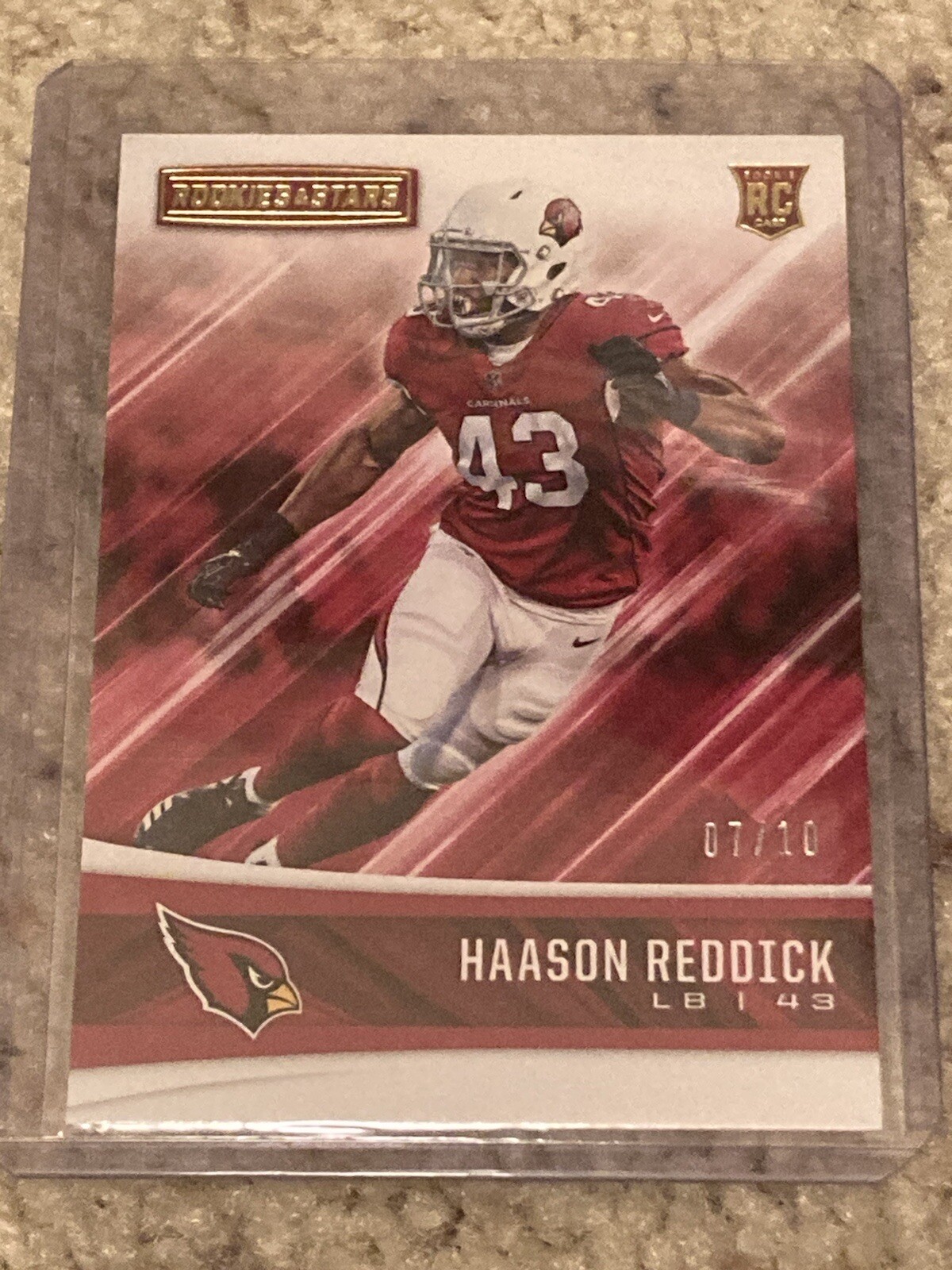 Haason Reddick 2017 Rookies and Stars #7/10 Jersey Number Philadelphia Eagles