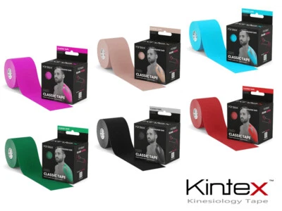 6x kinesiologie Tape KINTEX Classic bunt - Schulter Knie Rücken Tapes