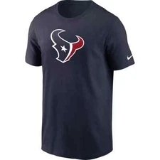 Houston Texans Shirt Mens XL Blue Nike Logo Essential Short Sleeve Tee AFC