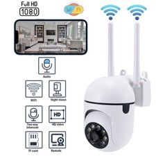 HD WiFi 360  Wireless Security Camera Night Vision for Home Exterior - 1080P