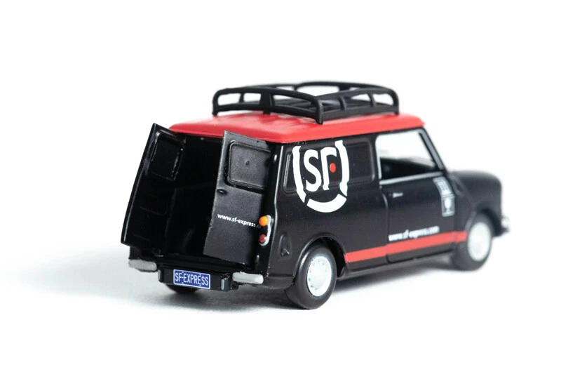  Tiny 1:50 SF Express Delivery Austin Mini Countryman Diecast Model Car in box - Image 3 of 4