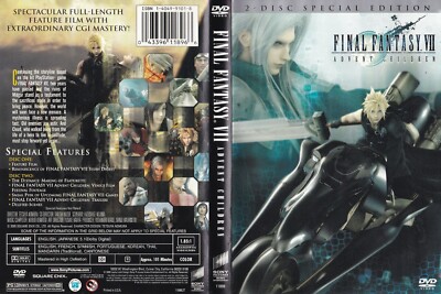 Final Fantasy VII: Advent Children (Widescreen DVD, 2006, 2-Disc