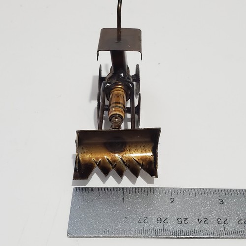 Spark Plug Hand Crafted Metal Sculpture Tractor Figurine Home Office Decor - Picture 8 of 8