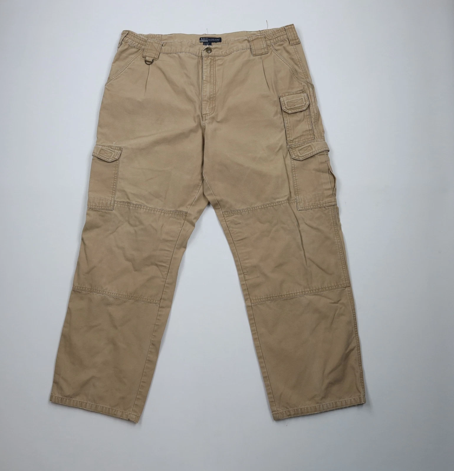 5.11 Tactical Series Mens 40x30 Distressed Double Knee Cotton Canvas Cargo Pants