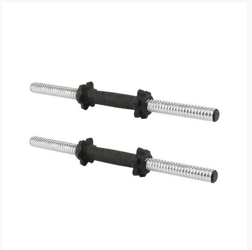 18" Dumbbell Bars Spinlock Collars Weight Lifting Gym Fitness Dumbell Bar Set 1" - Picture 8 of 12