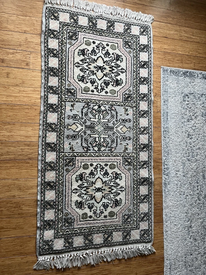 Alfombra de lana del Mediterráneo!!!!!!! ¡¡¡TEJIDO A MANO!!!!PRECIO reducido!!!!!!! Foto 2 de 4