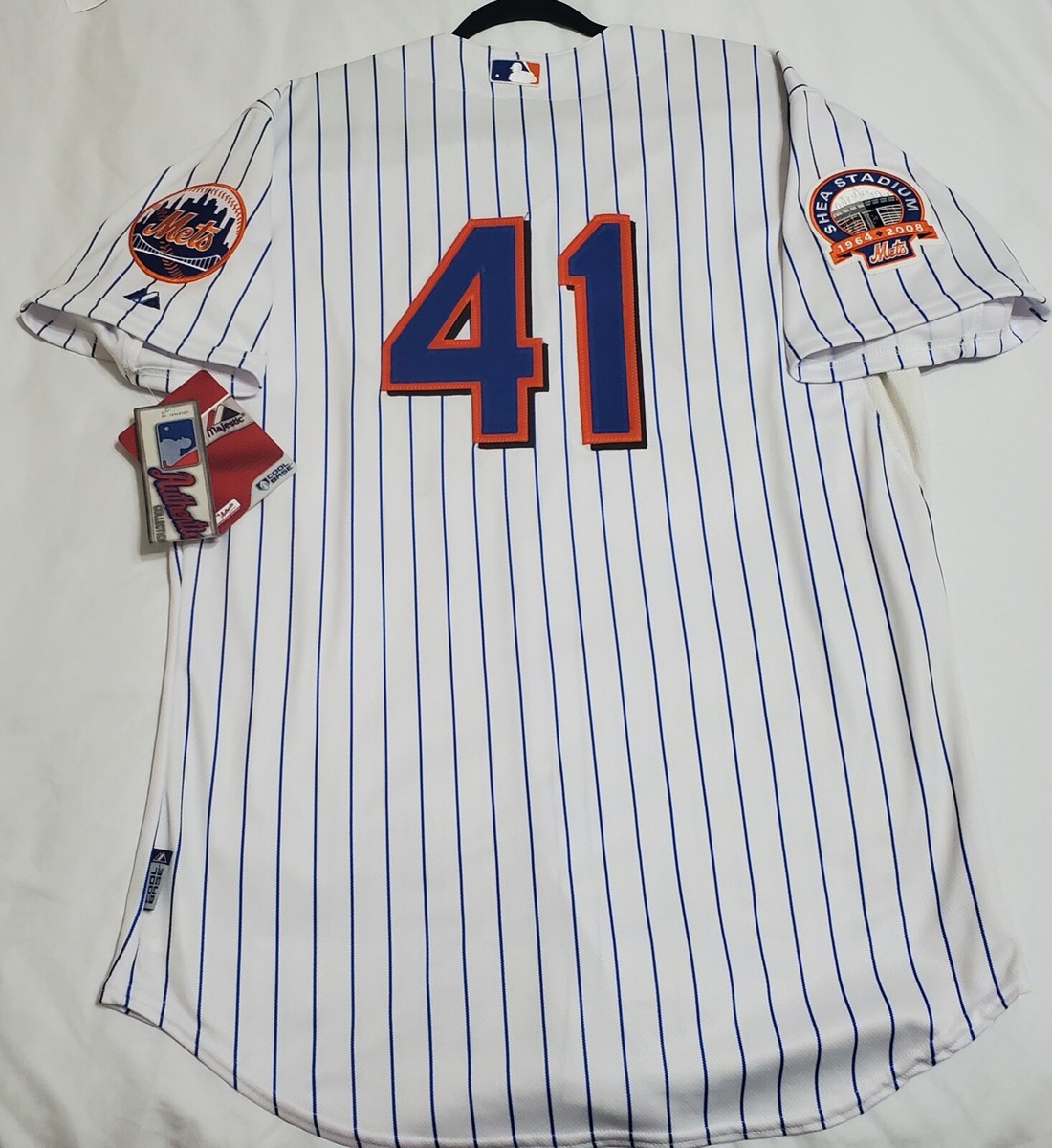 Authentic Majestic 48 XL, NEW YORK METS TOM SEAVER COOL BASE SHEA