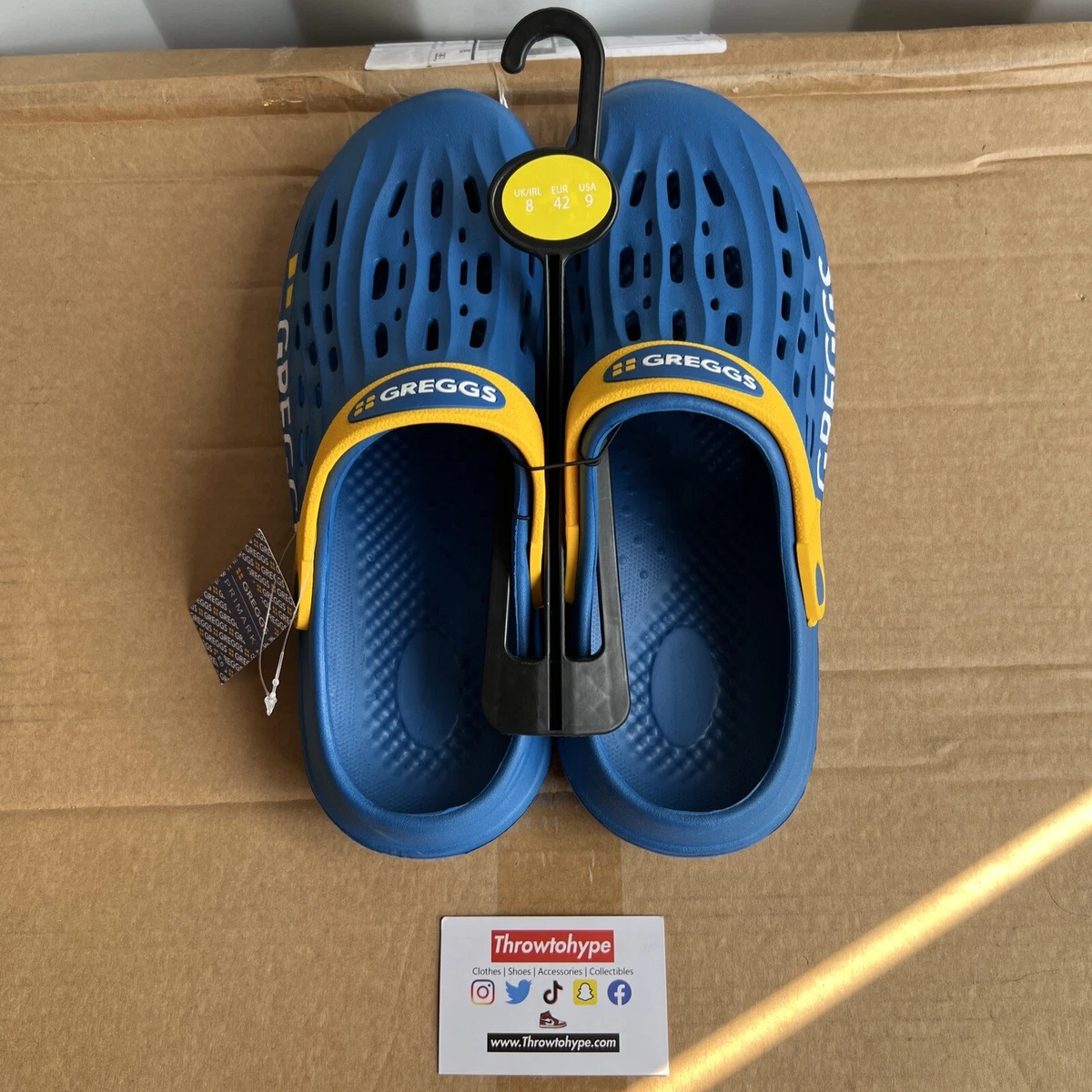 Blue Greggs x Primark Clogs Crocs Size 8 UK Limited Edition Rare Pair Brand  New