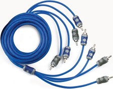 KICKER KI46 4-CHANNEL 4CH K-SERIES INTERCONNECT RCA SIGNAL AMPLIFIER CABLE 19FT