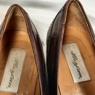 Mezlan Havana Size US 10.5 Mens Brown Leather Tassel Loafer  display picture 1