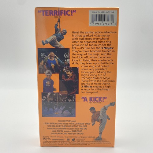 3 Ninjas VHS 📼 Rare Factory Sealed Brand New 1st Print - Near Mint Condition - Picture 3 of 7