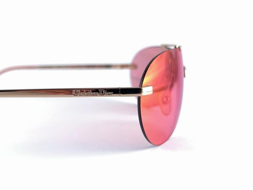 VINTAGE CHRISTIAN DIOR MINI AVIATOR PINK GALLIANO 2000 SUNGLASSES AUSTRIA Y2K - Picture 3 of 13