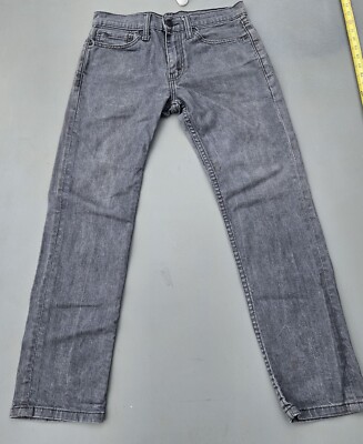 Levi's 511 Jeans Slim Skinny Mens Gray Low Rise Size 31 Straight Rigid Hipster
