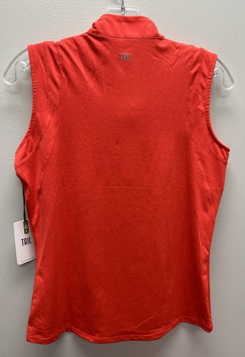 NWT Tail Women's Paprika Sleeveless Mock Collar 1/4 Zip Golf Shirt - Picture 12 of 22