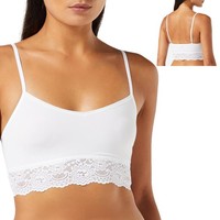 Sloggi Romance Damen BH Bralette Bustier BüGellos Gr. 46 Weiß
