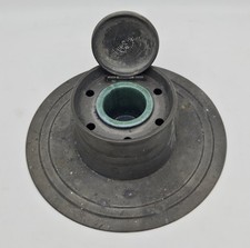 ARTS & CRAFTS PEWTER CAPSTAN INKWELL, WITH ORIGINAL LINER IN GOOD CONDITION.