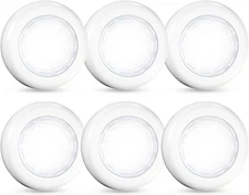 Tap Light 6 Pack Portable LED Puck Touch Night Lights - Battery Operated under C