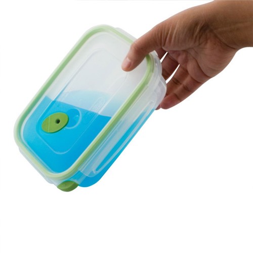 Contenedor de almacenamiento de alimentos Sterilite rectangular UltraSeal de 4,5 tazas, verde (paquete de 12) - Imagen 9 de 12