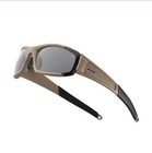 ESS CDI Hi Impact Interchangeable Lens (clear/smoke) glasses - terrain tan,Z87+