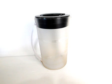 Mr. Coffee Iced Tea TM1 Replacement 2 Quart Frosted Pitcher Jug Black Lid