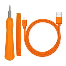 Ring Doorbell Screwdriver Replacement & Charger Charging Cable 3 Pack, Orange