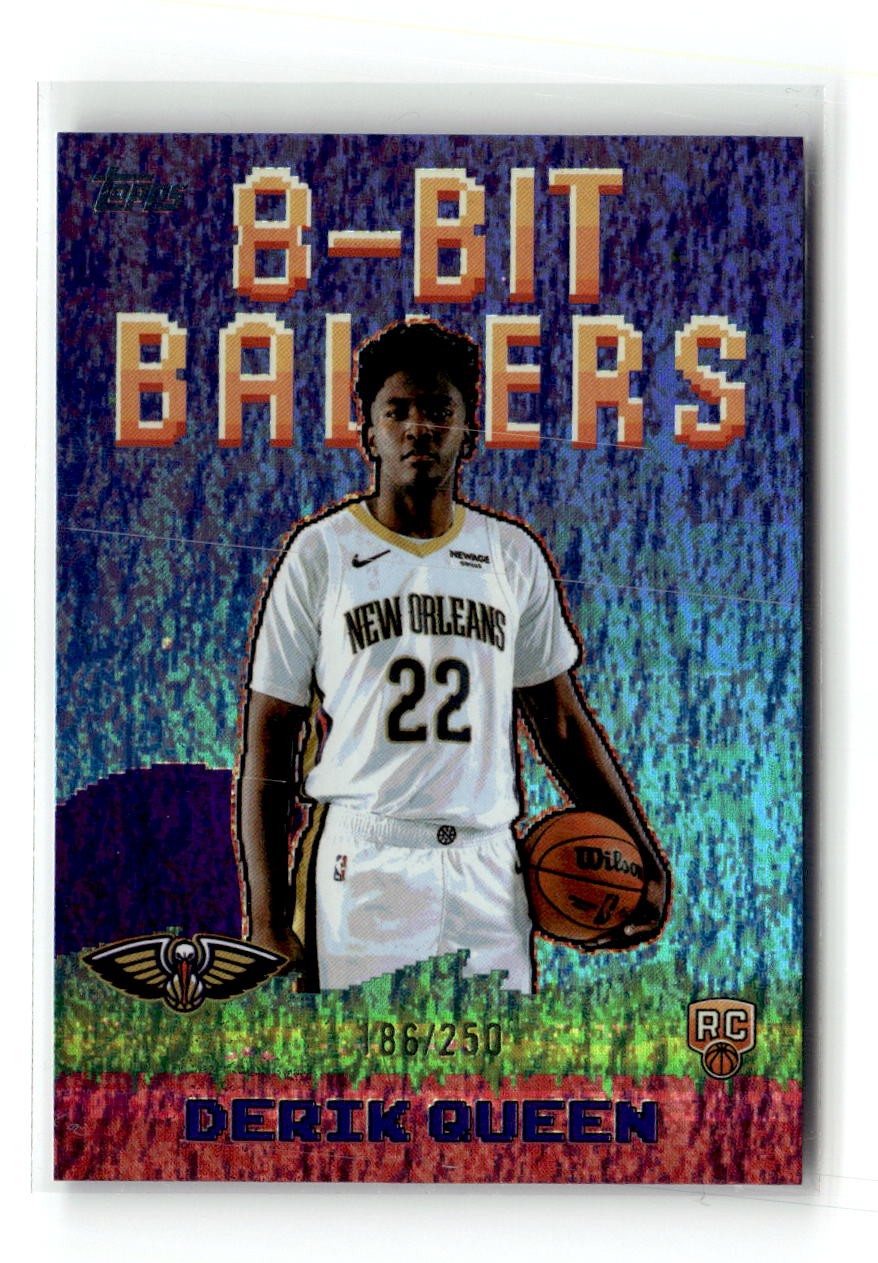 2025-26 Topps #8B-39 Derik Queen 8-Bit Ballers Purple Holo Foil #/250