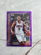 Topps 2025 Basketball NBA Tyrese Maxey /250 Purple Holo Foil