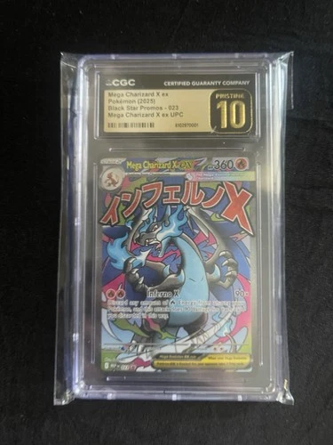 Mega Charizard X EX CGC 10 Me: Mega Evolution Promo 023 Holo Promo Pokémon Card