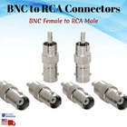 BNC Female to RCA Male Connector Coax Cable Adapter Converter CCTV Camera Lot