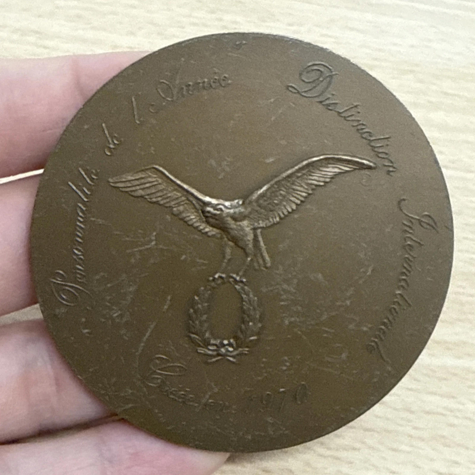 Médaille Personnalité De L’année Discipline Internationale Créé En 1970 Bronze