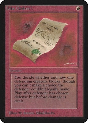False Orders C Alpha Edition Magic: The Gathering LP