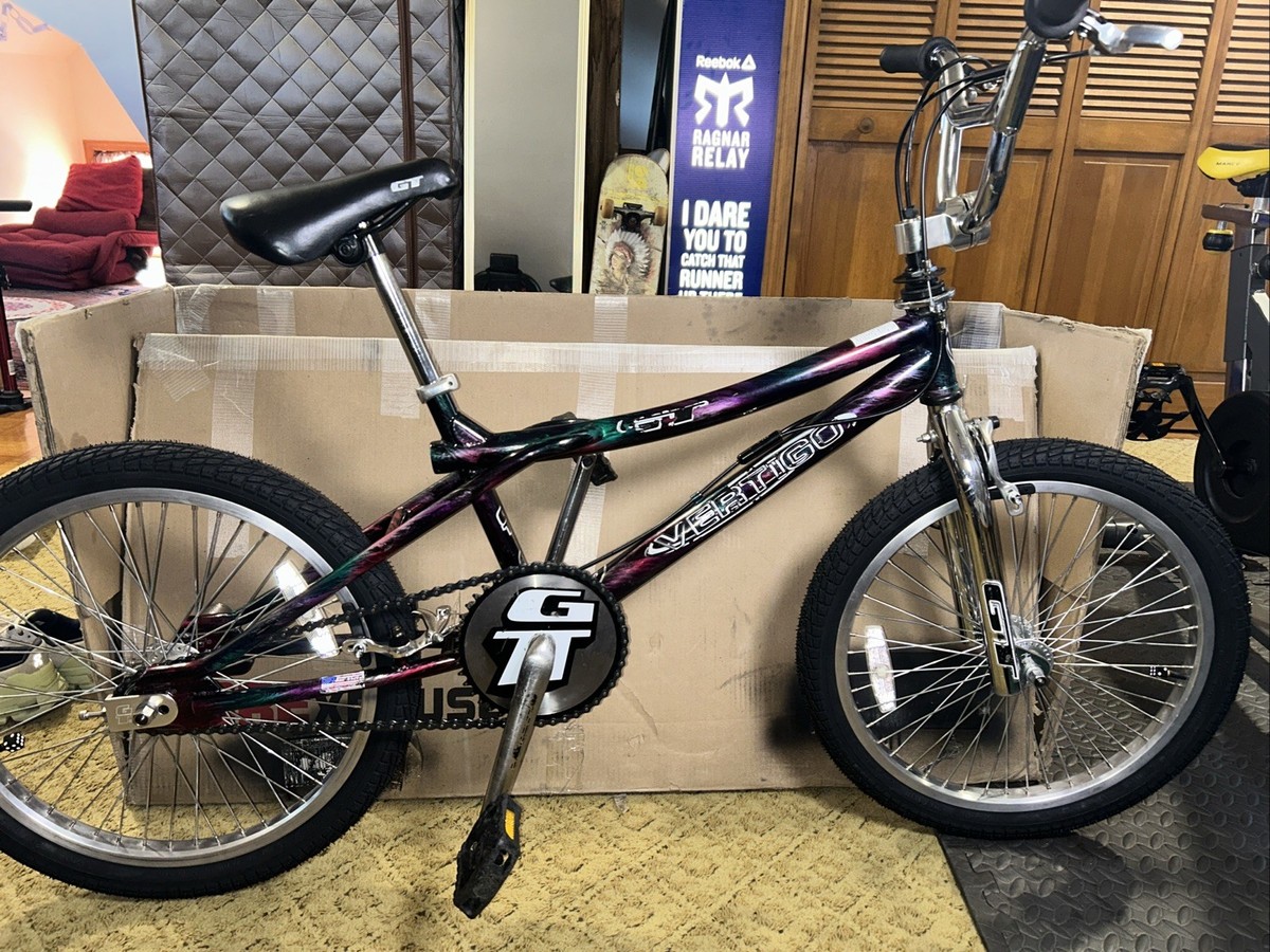 1999 GT Vertigo In Black Rainbow - Fully Restored BMX bicycle | eBay