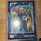 2024 Panini Donruss Optic - Rated Rookie Drake Maye #229 Purple Shock Prizm (RC)