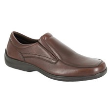 Image of IMAC Mens Leather Twin Gusset Casual Shoes  DF2281
