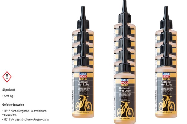 13X Liqui Moly Bike KettenöL Wet Lube Fahrrad E-Bike Pflege SchmieröL 100 Ml-image