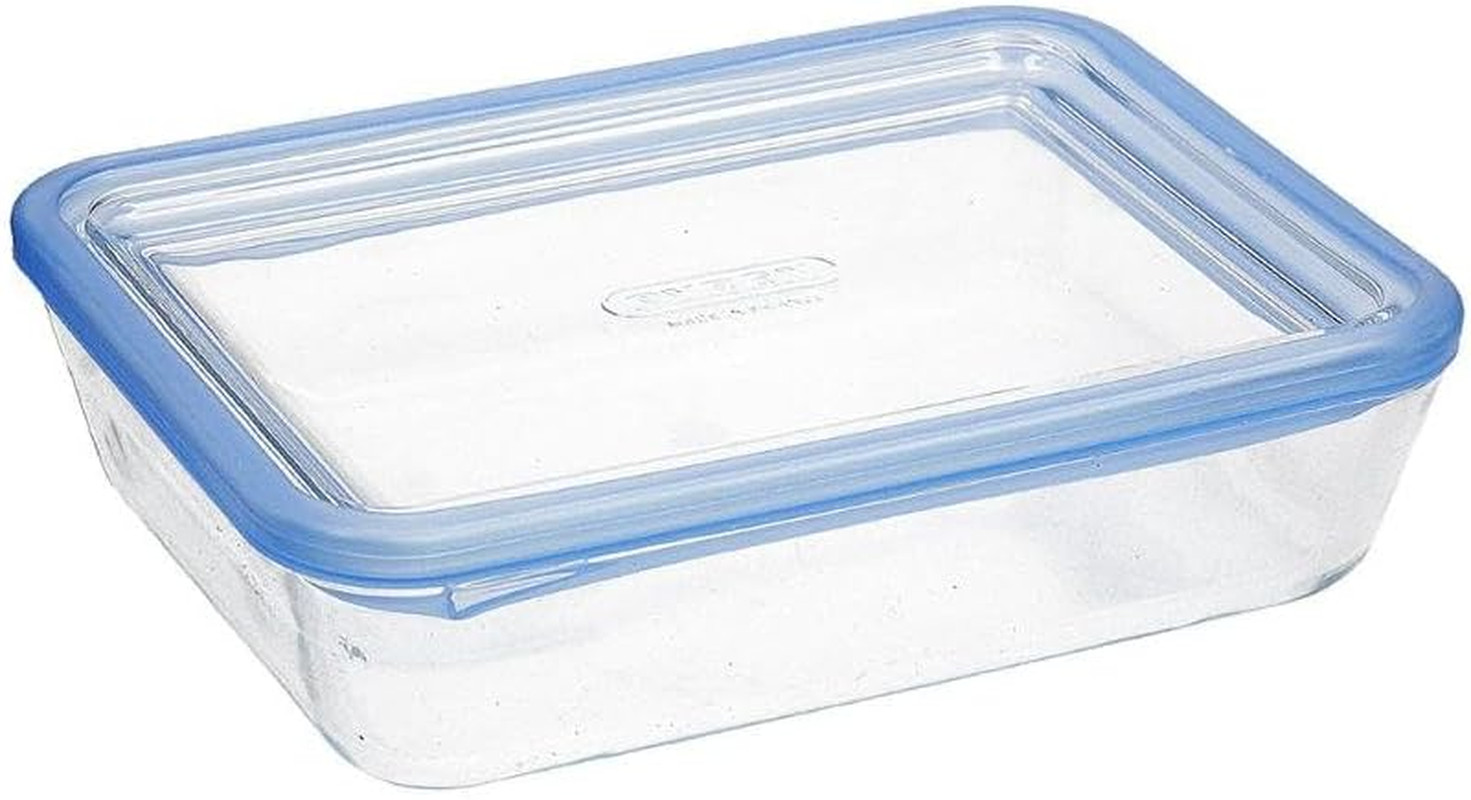 5424005, Pure Glass - Contenitore Rettangolare Ermetico Con Coperchio, 22 X 17 X