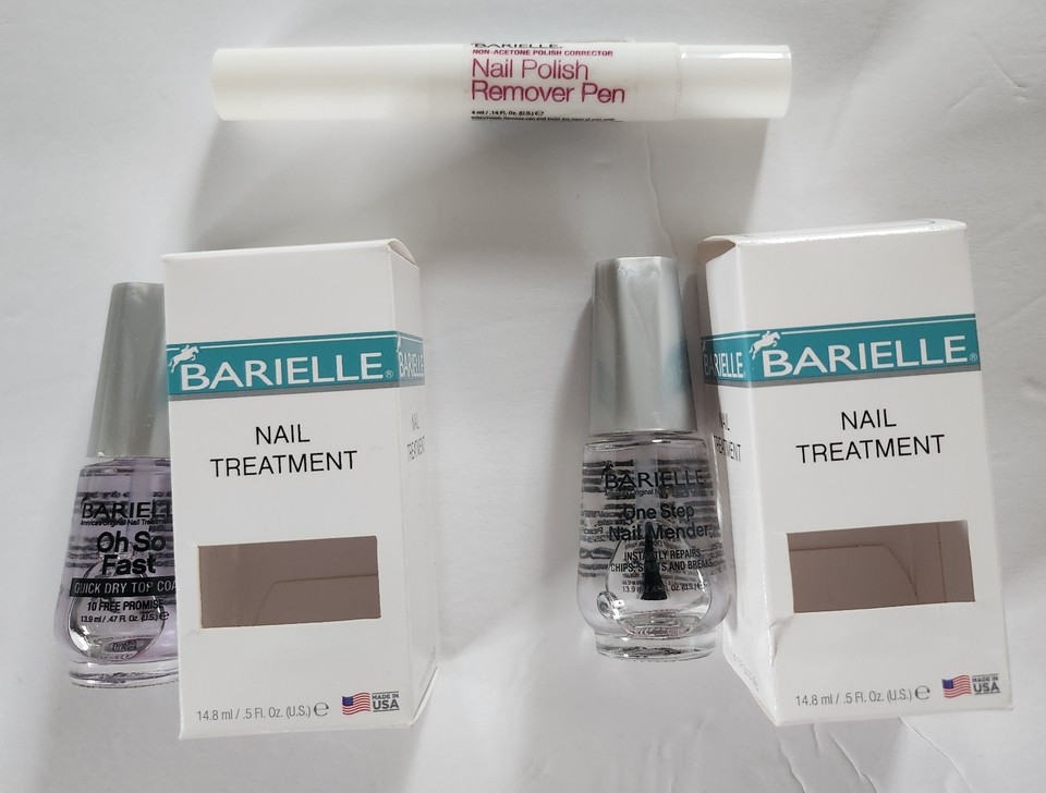 Barielle One Step Nail Mender - .47 Oz / 0.4 Fl Oz, Base Coat & Strengthener (New With Box)