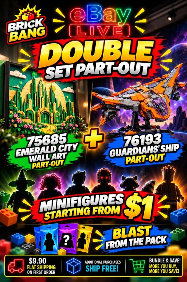 🔥 $1 Minifigures + DOUBLE Set Part-Out! Emerald City & Guardians’ Ship 🔥