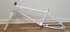 old school 20 inch Robinson BMX bike frame forks white