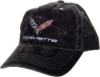 Official general motors distressed wash hat. Corvette